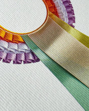 Load image into Gallery viewer, Pastel &amp; Orange Rosette Greeting Card
