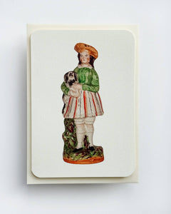 The Girl & Dog Greeting Card