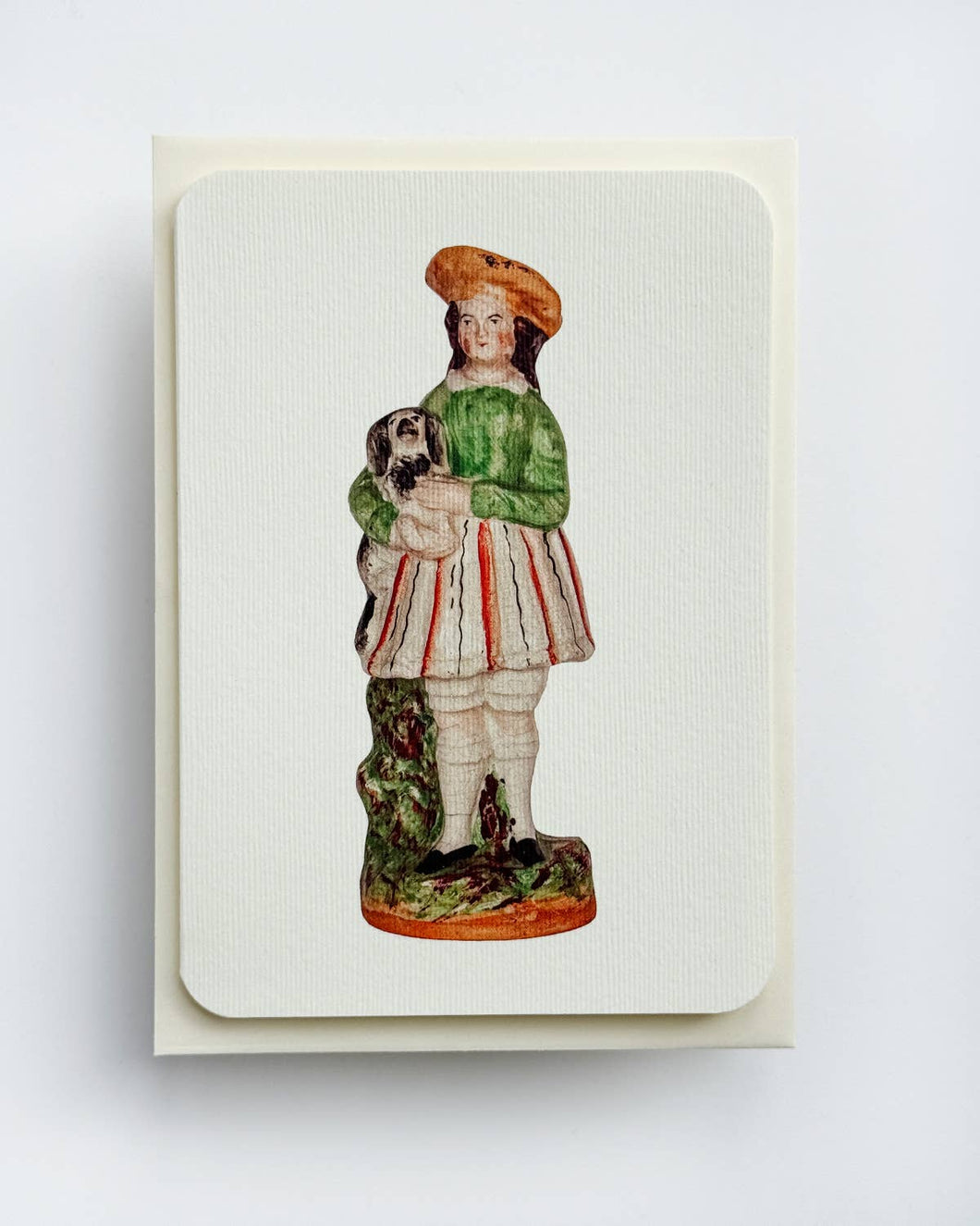 The Girl & Dog Greeting Card