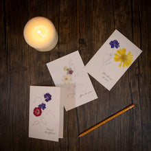 Load image into Gallery viewer, Thank You Blue Larkspur Floral Card
