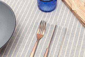 Cotton Striped Tablecloth