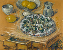 Load image into Gallery viewer, Still Life with Oysters Art Print
