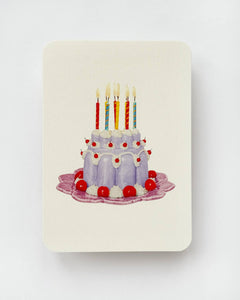 Lavender Cream Blancmange Greeting Card