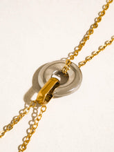 Load image into Gallery viewer, Trixie Two Tone Circle Necklace
