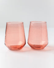 Load image into Gallery viewer, Handblown Hammered Glass Tumbler
