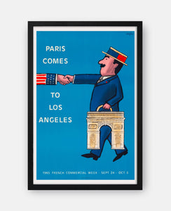 Paris Comes To Los Angeles 1965 Poster Print