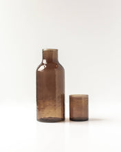 Load image into Gallery viewer, Handblown Hammered Glass Carafe
