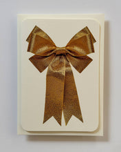 Load image into Gallery viewer, Gold Bow Greeting Card
