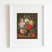 Load image into Gallery viewer, Still Life Florals 19th Century I Antique Art Print
