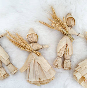 Corn Husk & Wheat Doll