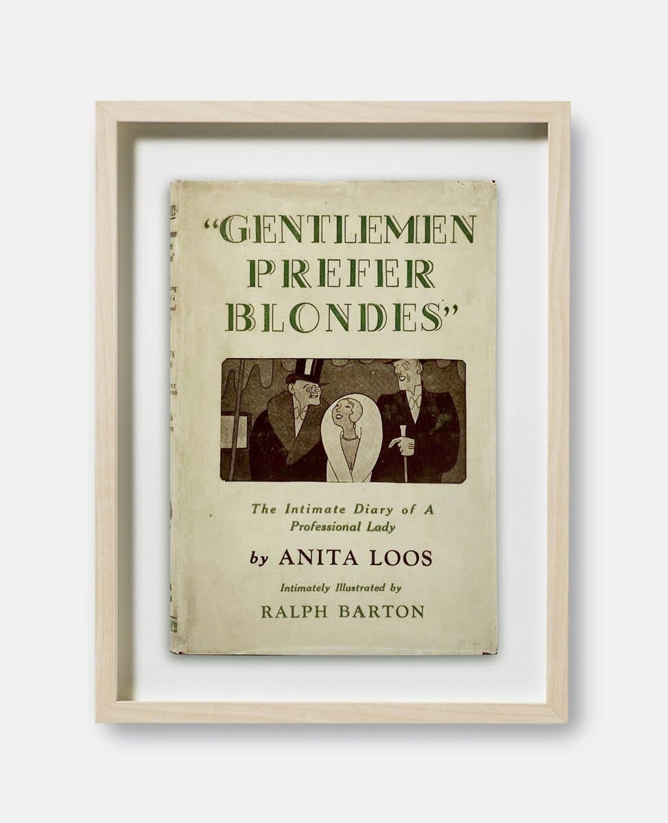 Gentlemen Prefer Blondes Book Cover Print