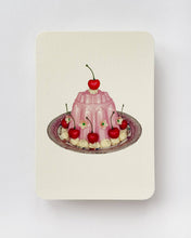 Load image into Gallery viewer, Rose Petal Cream Blancmange Greeting Card
