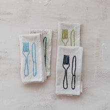 Load image into Gallery viewer, Knife + Fork Napkin Set
