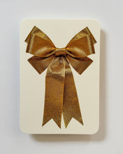 Load image into Gallery viewer, Gold Bow Greeting Card
