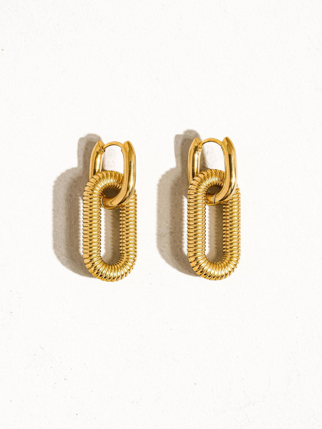 Kat Double Chain Hoop Earring