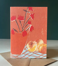 Load image into Gallery viewer, Peaches and Begonia Greeting Card
