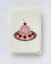Load image into Gallery viewer, Rose Petal Cream Blancmange Greeting Card
