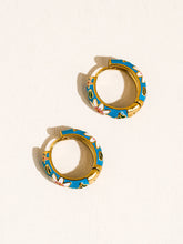 Load image into Gallery viewer, Isa Floral Hoop Earrings
