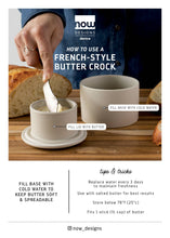 Load image into Gallery viewer, Matte Natural Butter Crock
