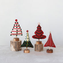 Load image into Gallery viewer, Wool Felt Embroidered Trees
