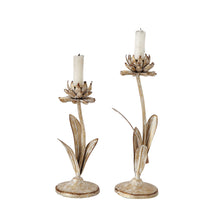 Load image into Gallery viewer, Floral Taper Candle Holder Set

