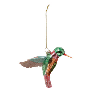 Hand Painted Hummingbird Ornament
