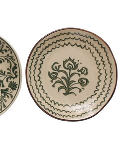 Hand-Painted Stoneware Appetizer Plates