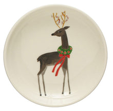 Load image into Gallery viewer, Stoneware Holiday Appetizer Plates
