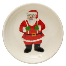 Load image into Gallery viewer, Stoneware Holiday Appetizer Plates

