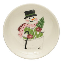 Load image into Gallery viewer, Stoneware Holiday Appetizer Plates
