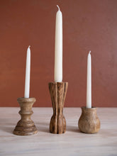Load image into Gallery viewer, Wooden Candle Holders Set

