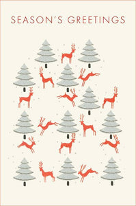 Mid Century Season's Greetings Card