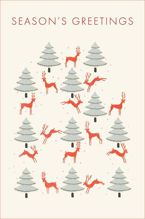 Mid Century Season's Greetings Card