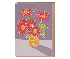 Red Flowers Greeting Card