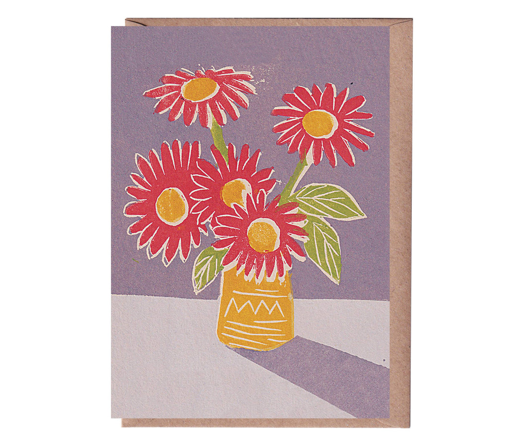 Red Flowers Greeting Card