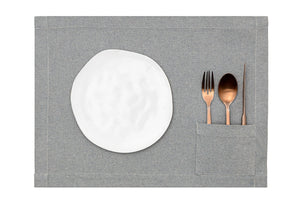 Blue Placemats with Pocket Set