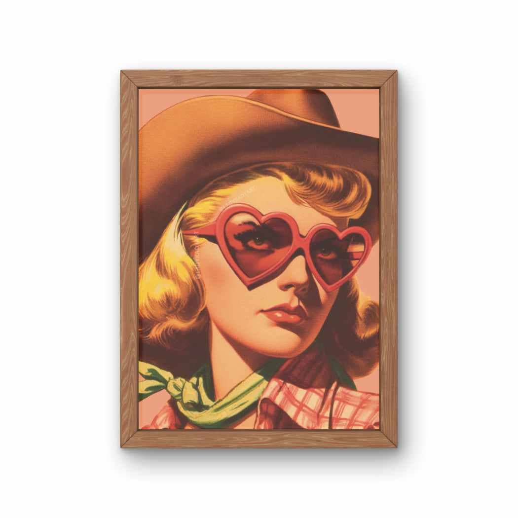 Heart Sunglasses Cowgirl Print