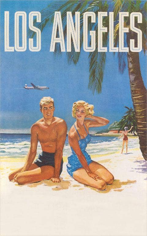 Los Angeles Travel Poster Print