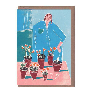 Potting Plants Greeting Card