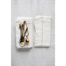 Load image into Gallery viewer, White Cotton Napkins with Trim
