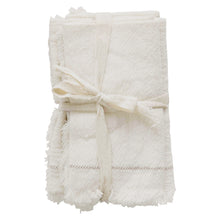 Load image into Gallery viewer, White Cotton Napkins with Trim
