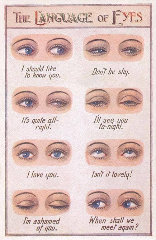 The Language of Eyes Art Print