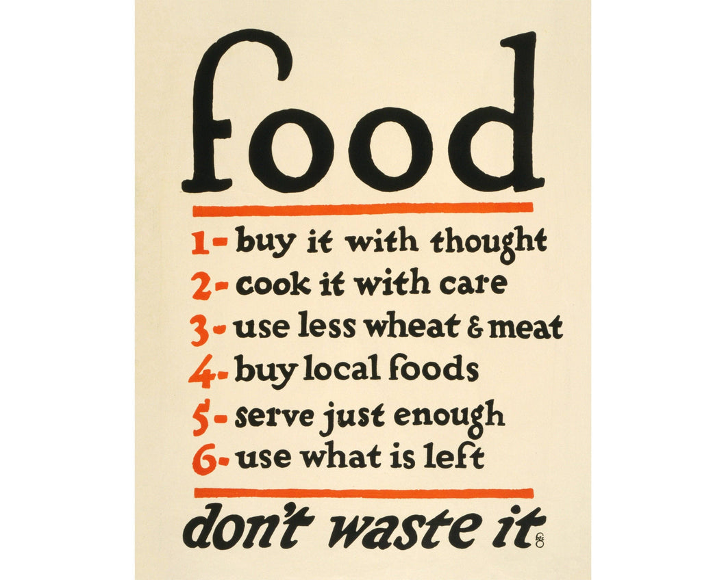 Food: Don't Waste It Print