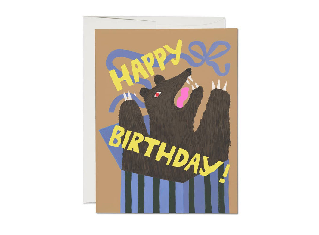 Bear Birthday Surprise Card