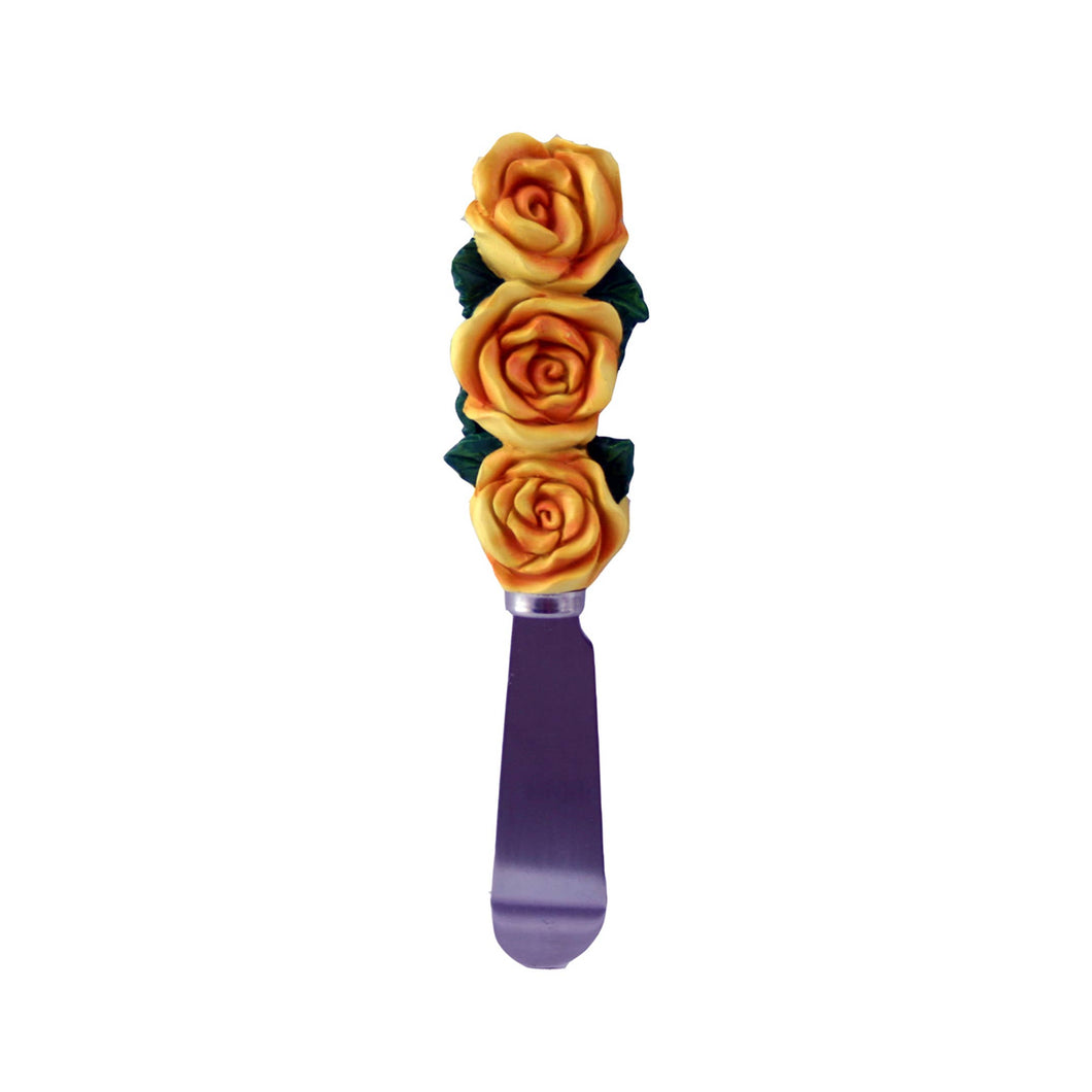 Yellow Roses Spreader Knife