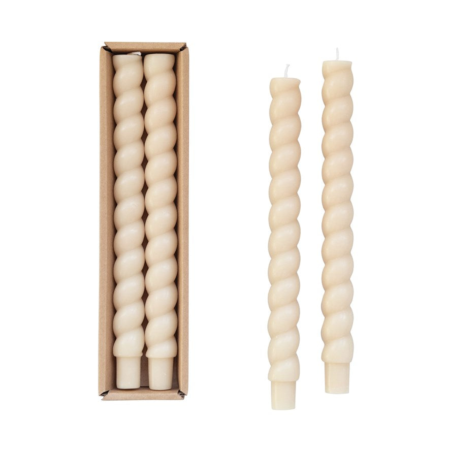 Twisted Taper Candles Set